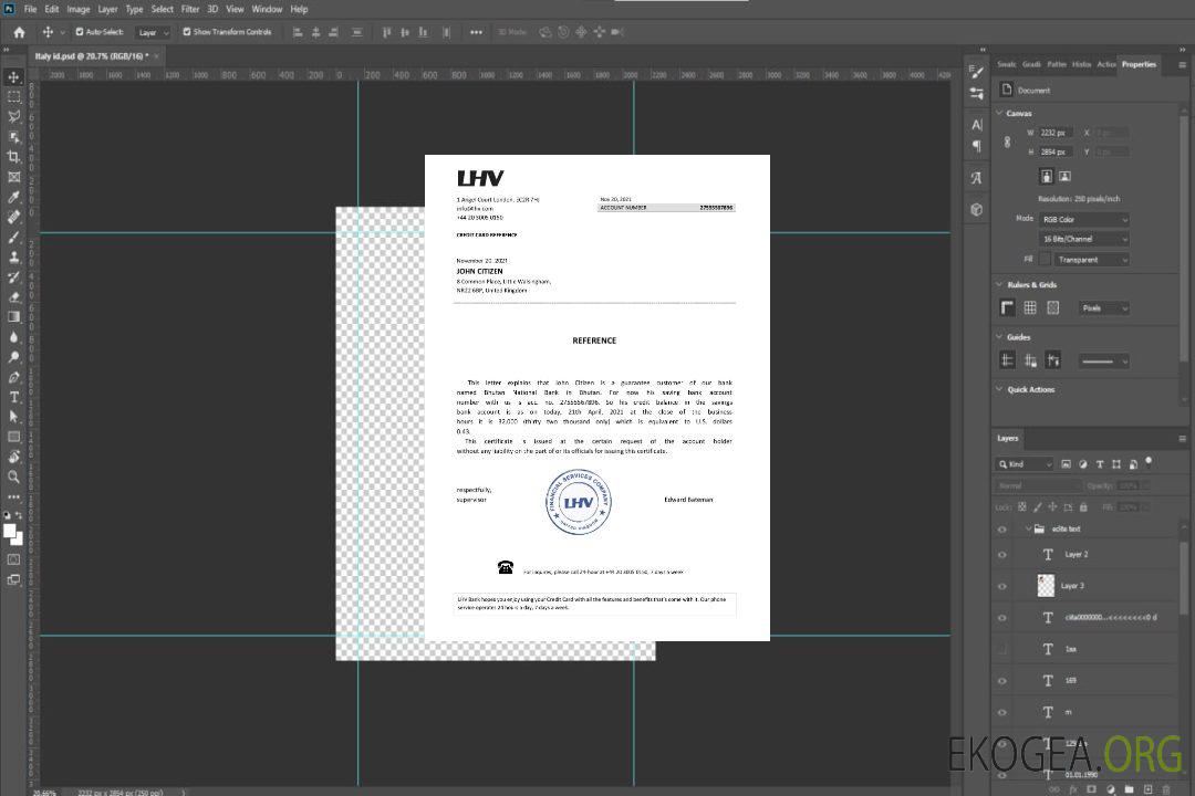 Référence Royaume , Uni , LHV , balance template